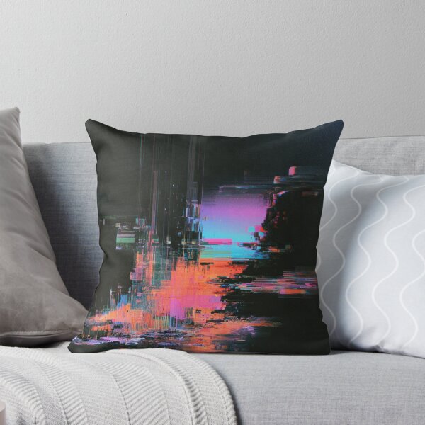 Item preview, Neon Ruins – Abstract Digital Glitch designed and sold by AlfiB.