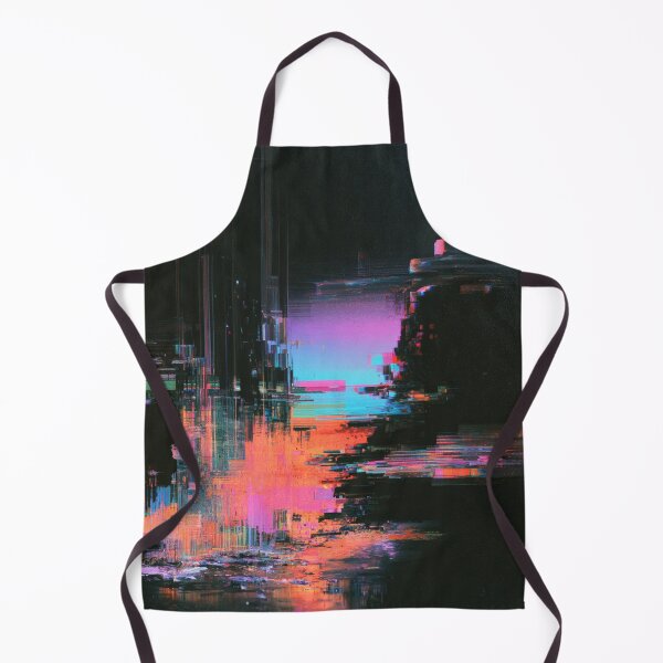 Item preview, Neon Ruins – Abstract Digital Glitch designed and sold by AlfiB.