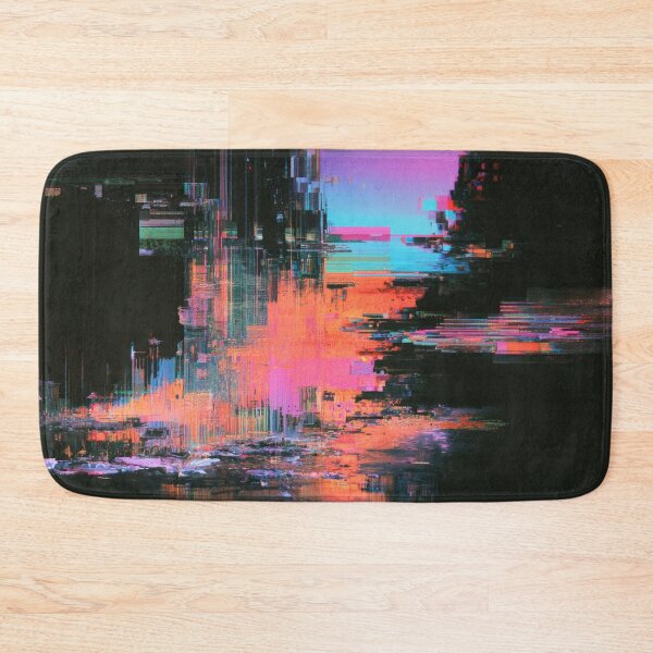 Item preview, Neon Ruins – Abstract Digital Glitch designed and sold by AlfiB.