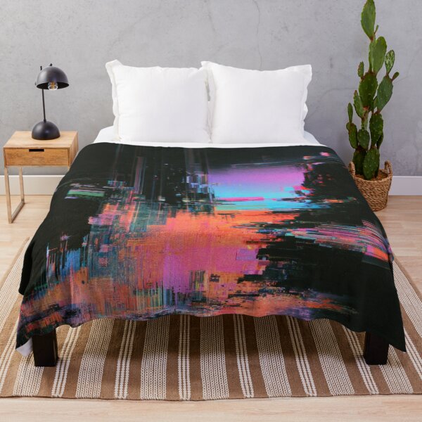 Item preview, Neon Ruins – Abstract Digital Glitch designed and sold by AlfiB.