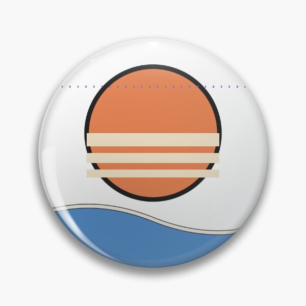 Item preview, Retro Sunset Wave Aesthetic Sticker designed and sold by BYyass25.