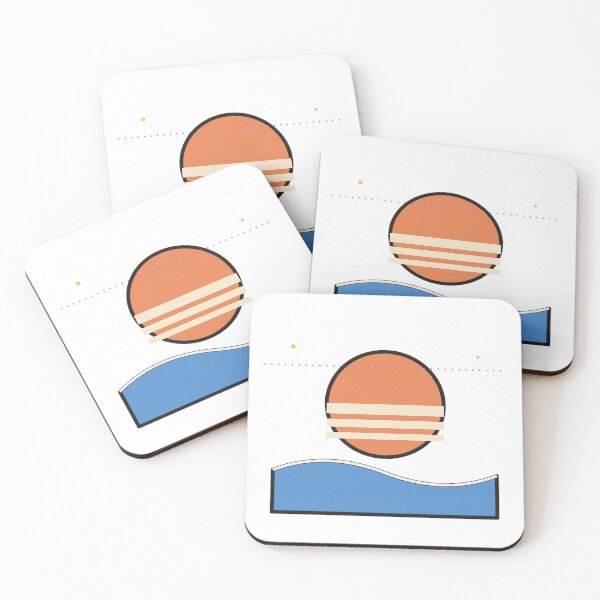 Item preview, Retro Sunset Wave Aesthetic Sticker designed and sold by BYyass25.