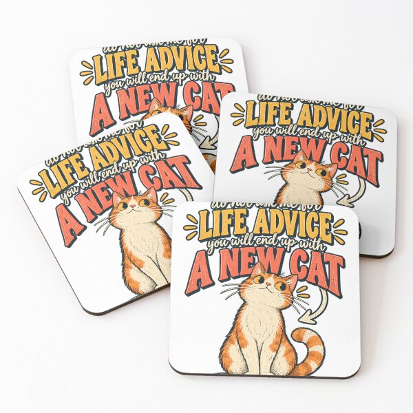 Item preview, Life Advice? You'll End Up With A New Cat designed and sold by Nordo Studio.