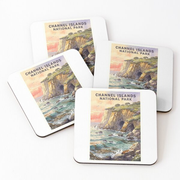 Item preview, Channel Islands National Park California Vintage Watercolor Travel designed and sold by Teelogic.