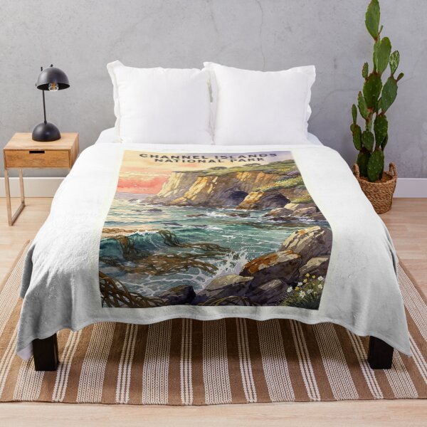 Item preview, Channel Islands National Park California Vintage Watercolor Travel designed and sold by Teelogic.