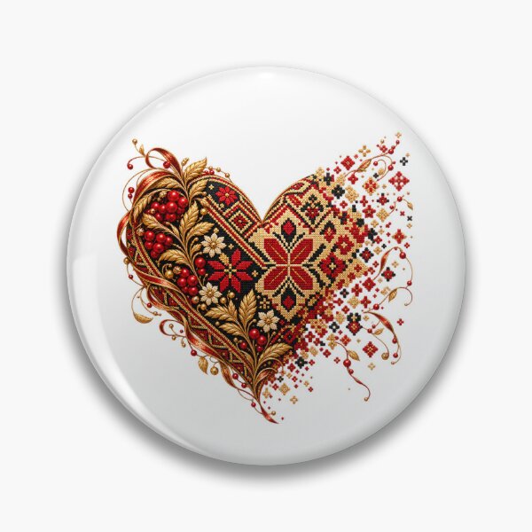 Item preview, Ukraine Embroidery Heart Folk Art designed and sold by Your BEST art.