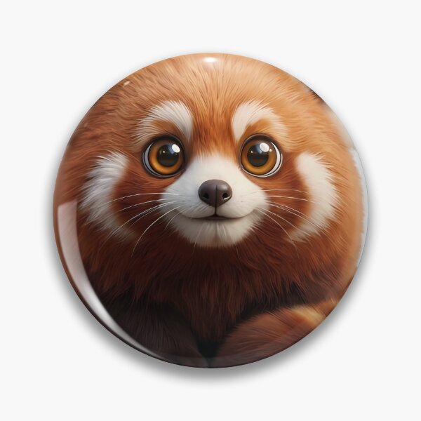Item preview, Adorable Chibi Red Panda Ball – Cute Kawaii Animal Sticker Art designed and sold by HoMya.
