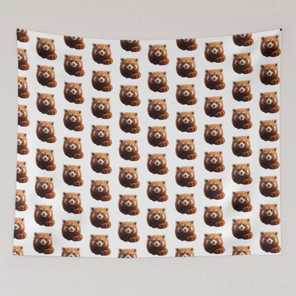 Item preview, Adorable Chibi Red Panda Ball – Cute Kawaii Animal Sticker Art designed and sold by HoMya.