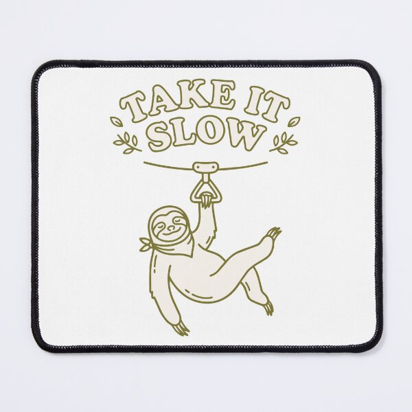 Item preview, Take It Slow Sloth Zipline Design designed and sold by NullSpacePrints.
