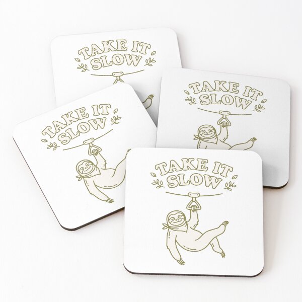 Item preview, Take It Slow Sloth Zipline Design designed and sold by NullSpacePrints.