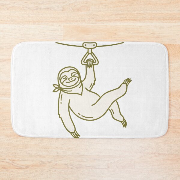 Item preview, Take It Slow Sloth Zipline Design designed and sold by NullSpacePrints.