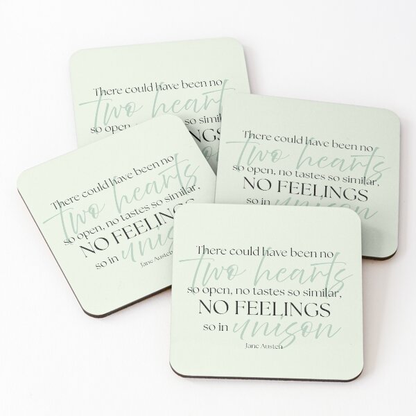 Item preview, Jane Austen Quote – Persuasion – "No Two Hearts So Open" designed and sold by cheekymare.