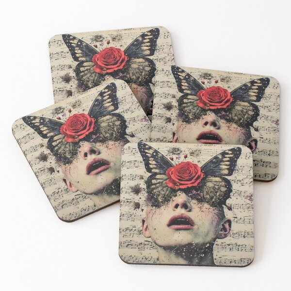 Item preview, Butterfly Reverie | Romantic Gothic Floral Art designed and sold by UrbanTempleArt.