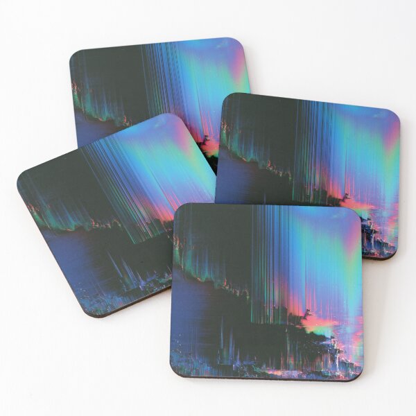 Item preview, Aurora Signal – Abstract Neon Glitch designed and sold by AlfiB.