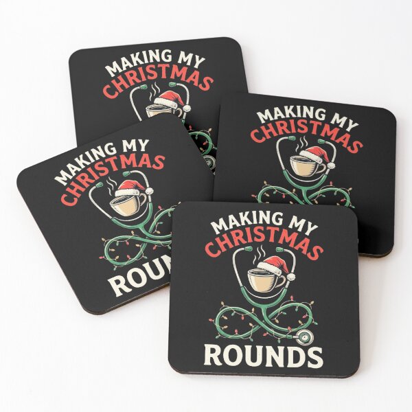 Item preview, Making My Christmas Rounds Nurse Doctor Coffee Stethoscope Holiday Design designed and sold by 519xdesign.