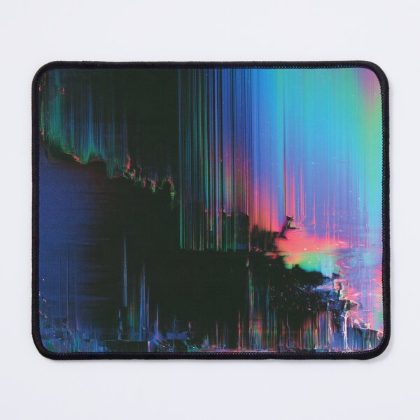 Item preview, Aurora Signal – Abstract Neon Glitch designed and sold by AlfiB.
