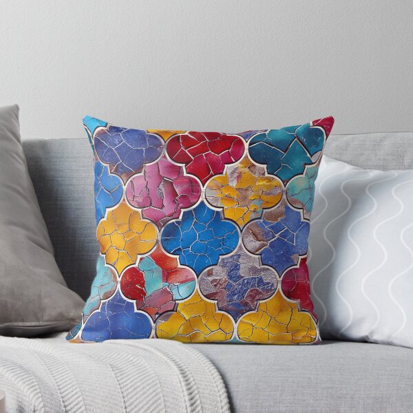 Item preview, Colorful Vintage Moroccan Tile Textured Retro Pattern Art designed and sold by DEC02.