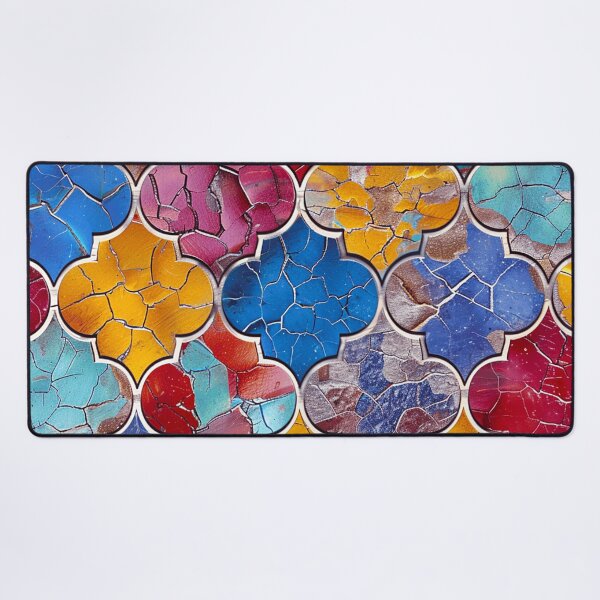 Item preview, Colorful Vintage Moroccan Tile Textured Retro Pattern Art designed and sold by DEC02.