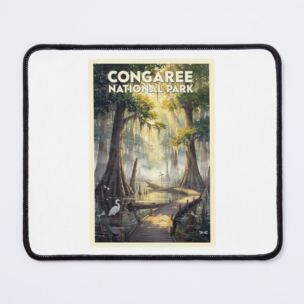 Item preview, Congaree National Park South Carolina Vintage Watercolor Travel designed and sold by Teelogic.