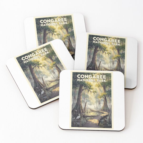 Item preview, Congaree National Park South Carolina Vintage Watercolor Travel designed and sold by Teelogic.