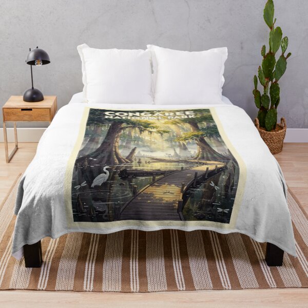 Item preview, Congaree National Park South Carolina Vintage Watercolor Travel designed and sold by Teelogic.