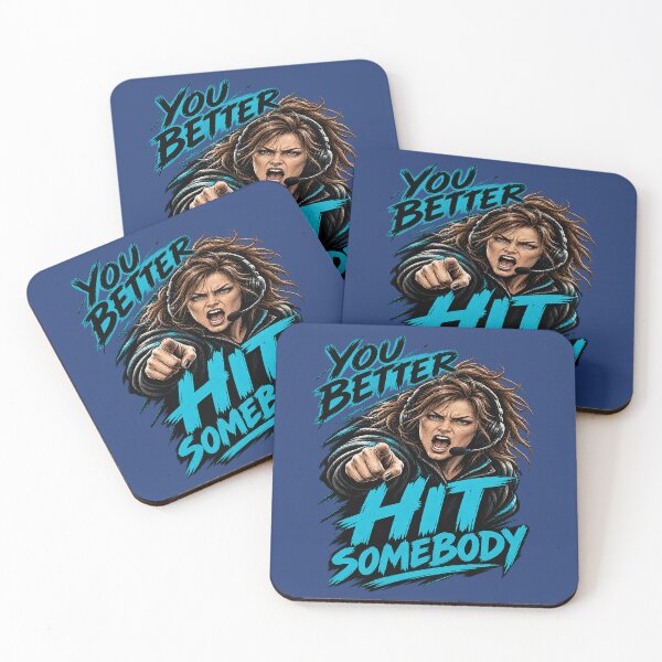 Item preview, You Better Hit Somebody Female American Football Coach. designed and sold by Endless7Art.