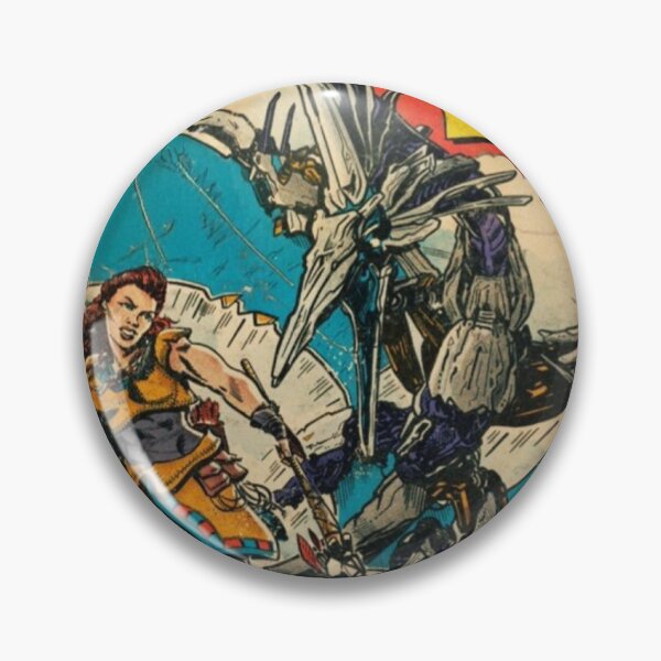 Item preview, Action Game Heroes Horizon Forbidden West Vintage Comic Book Original Custom Poster Art designed and sold by Cool Robot Bro..