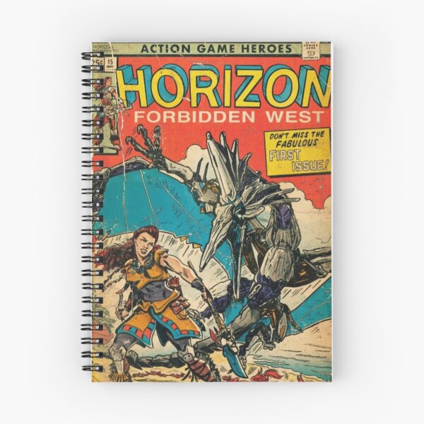 Item preview, Action Game Heroes Horizon Forbidden West Vintage Comic Book Original Custom Poster Art designed and sold by Cool Robot Bro..