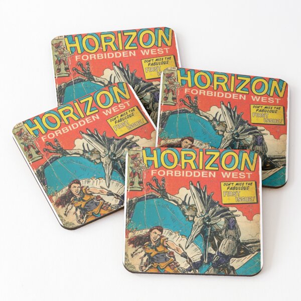 Item preview, Action Game Heroes Horizon Forbidden West Vintage Comic Book Original Custom Poster Art designed and sold by Cool Robot Bro..