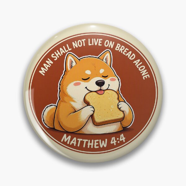 Item preview, Matthew 4:4 Man Shall Not Live On Bread Alone designed and sold by plushism.