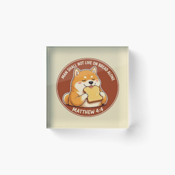 Item preview, Matthew 4:4 Man Shall Not Live On Bread Alone designed and sold by plushism.