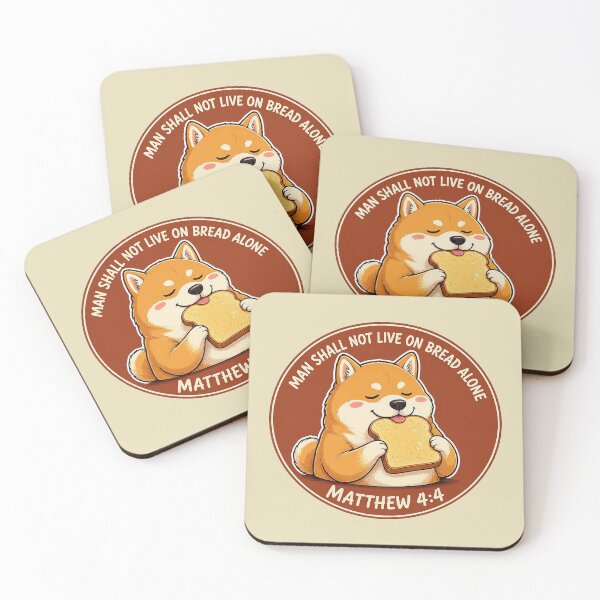 Item preview, Matthew 4:4 Man Shall Not Live On Bread Alone designed and sold by plushism.