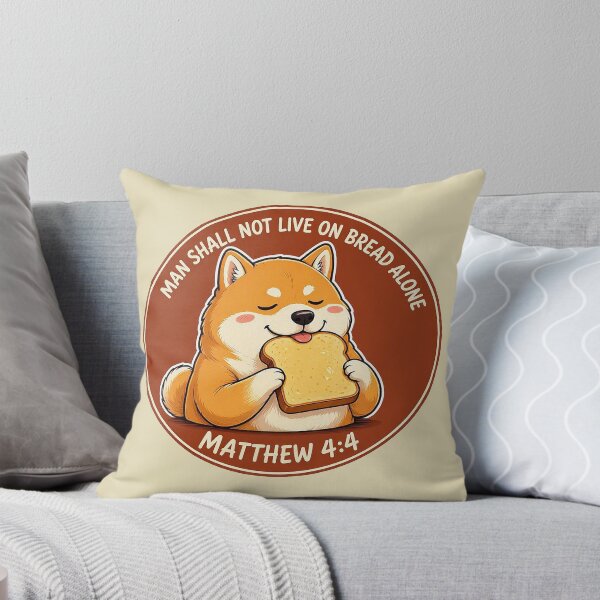Item preview, Matthew 4:4 Man Shall Not Live On Bread Alone designed and sold by plushism.