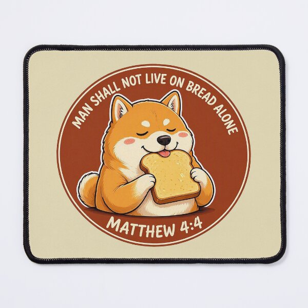 Item preview, Matthew 4:4 Man Shall Not Live On Bread Alone designed and sold by plushism.