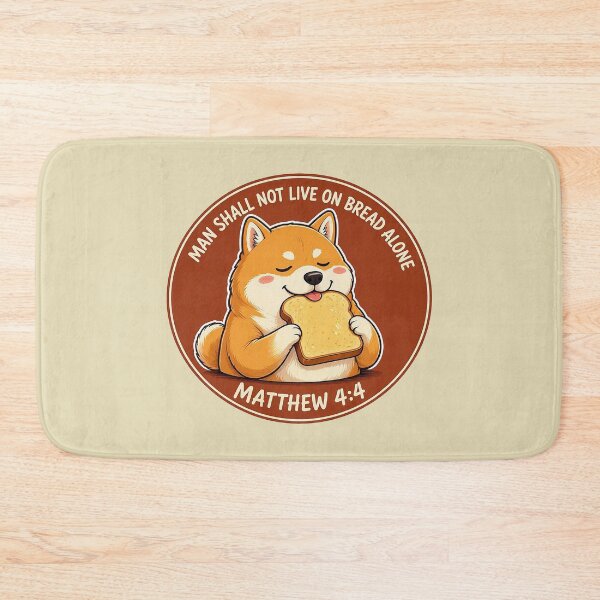 Item preview, Matthew 4:4 Man Shall Not Live On Bread Alone designed and sold by plushism.