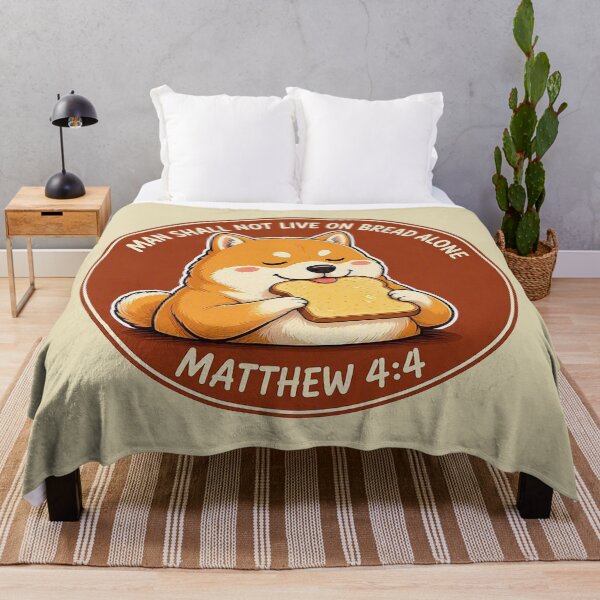 Item preview, Matthew 4:4 Man Shall Not Live On Bread Alone designed and sold by plushism.