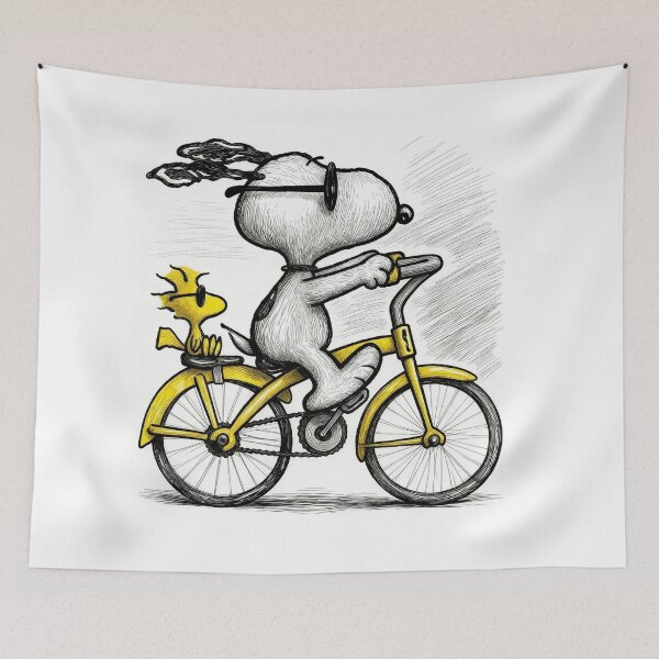 Item preview, Bike tour with Snoopy and Woodstock designed and sold by sid1802.
