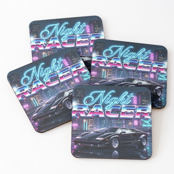 Item preview, Synthwave Supercar Night Racer designed and sold by BlueBerry45.