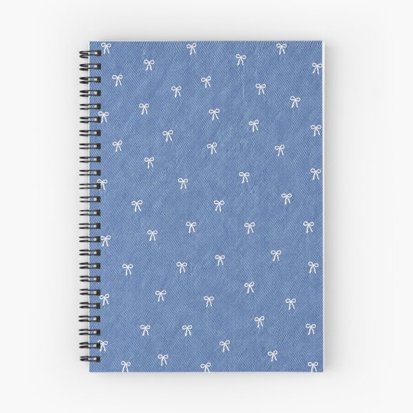 Item preview, Denim Bow Pattern | White Ribbon Bows on Blue Jean Texture designed and sold by Luv4tete.