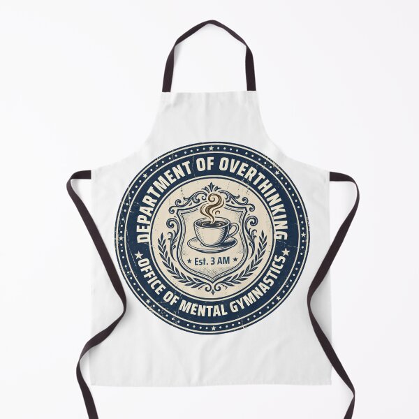 Item preview, Department of Overthinking Official Badge designed and sold by Anno Meister.