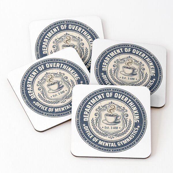 Item preview, Department of Overthinking Official Badge designed and sold by Anno Meister.
