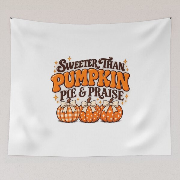 Item preview, Sweeter Than Pumpkin Pie And Praise - Preppy Christian Fall Aesthetic designed and sold by Final Chance Designs⭐️⭐️⭐️⭐️⭐️.