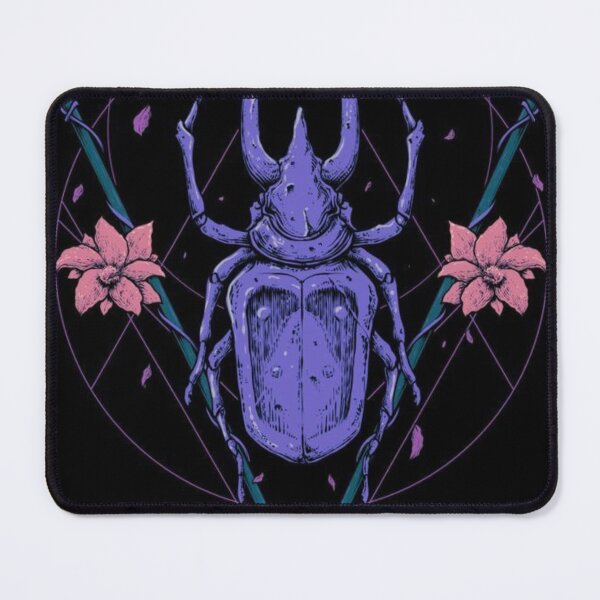 Item preview, Horned Beetle Neon Insect Theme designed and sold by Adronia.