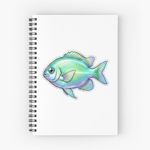 Item preview, Green Chromis Holographic Reef Fish Sticker designed and sold by KenworksDigital.