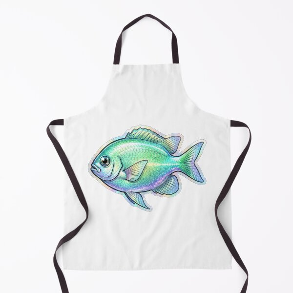 Item preview, Green Chromis Holographic Reef Fish Sticker designed and sold by KenworksDigital.