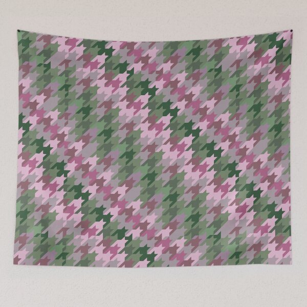 Item preview, Houndstooth: Pink and Green designed and sold by Aakheperure.
