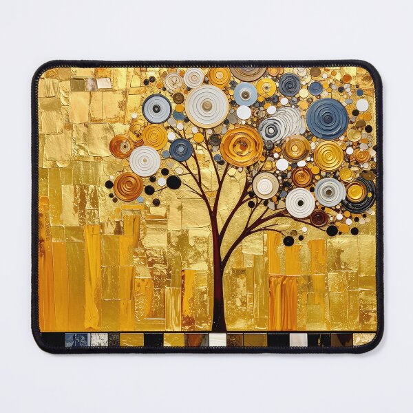 Item preview, Ornate Gold Leaf and Mosaic Circle Tree designed and sold by Vicky Brago-Mitchell®.
