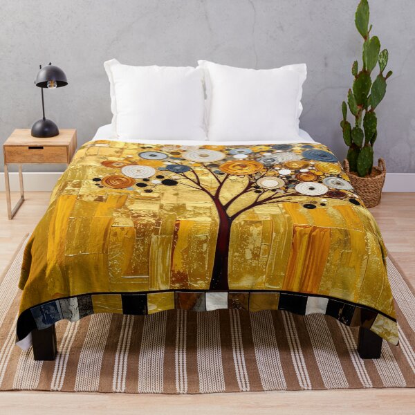 Item preview, Ornate Gold Leaf and Mosaic Circle Tree designed and sold by Vicky Brago-Mitchell®.