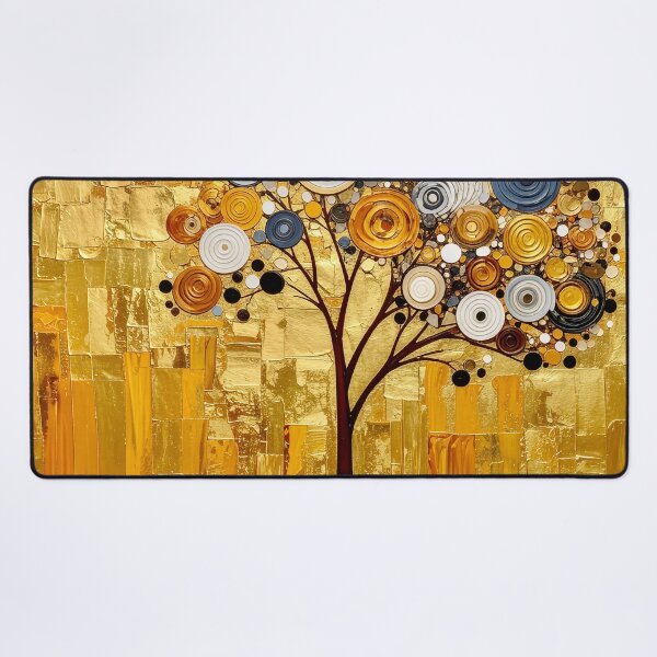 Item preview, Ornate Gold Leaf and Mosaic Circle Tree designed and sold by Vicky Brago-Mitchell®.