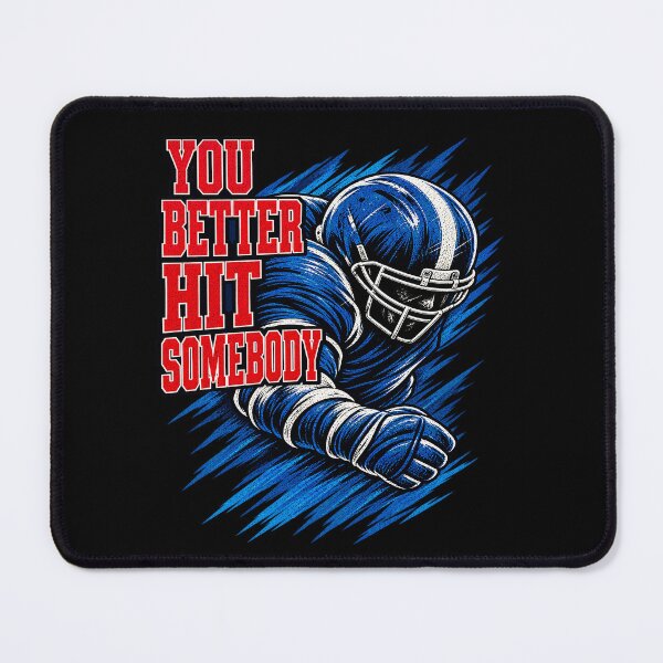 Item preview, You Better Hit Somebody American Football Retro Poster. designed and sold by Endless7Art.